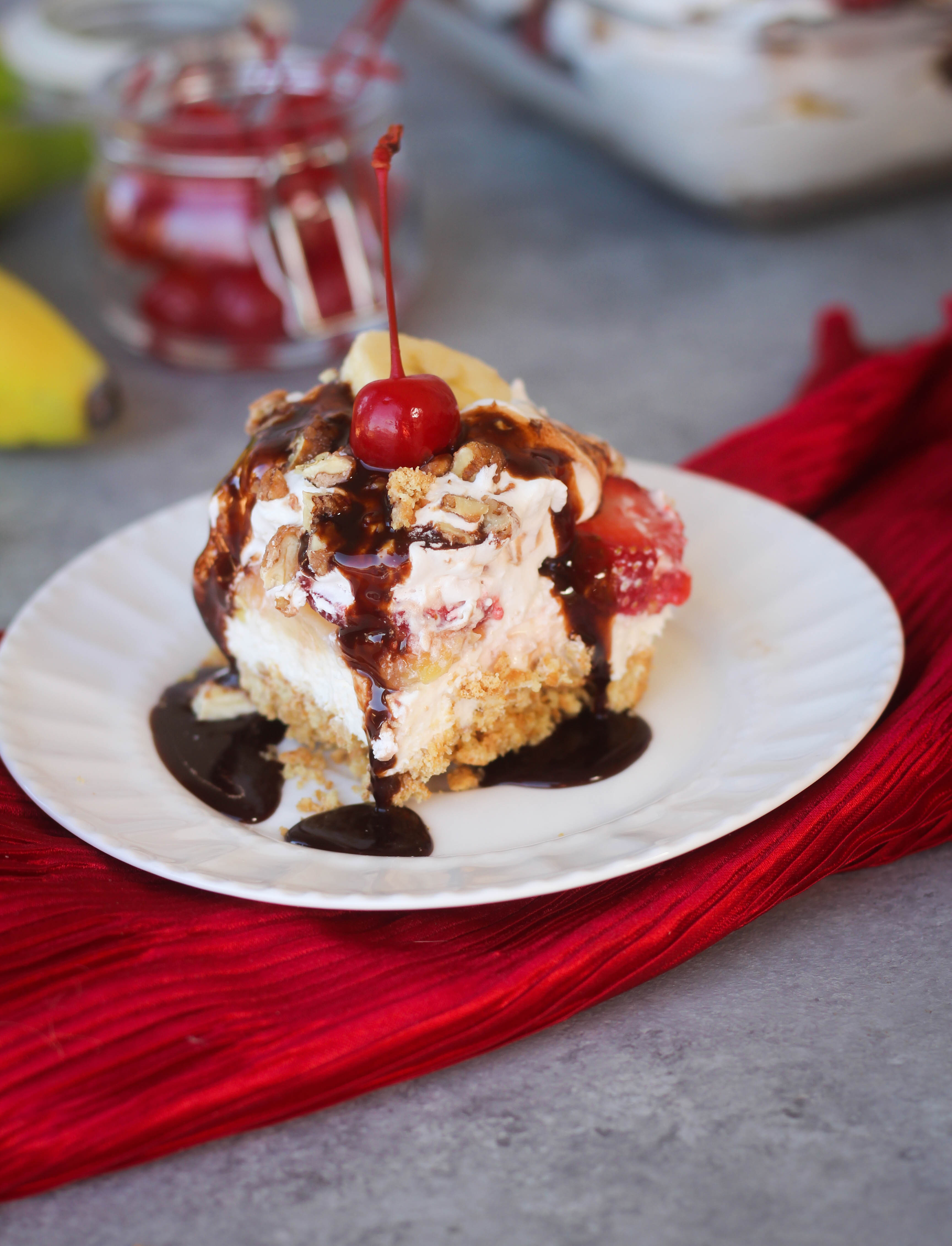 No Bake Banana Split Dessert Addicted To Recipes