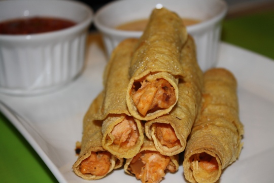 Not my momma's Baked Creamy Chicken Taquitos