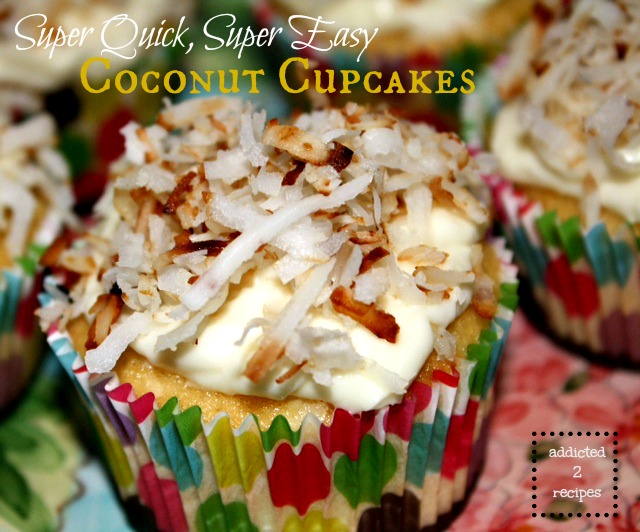 Super Quick, Super Easy Coconut Cupcakes