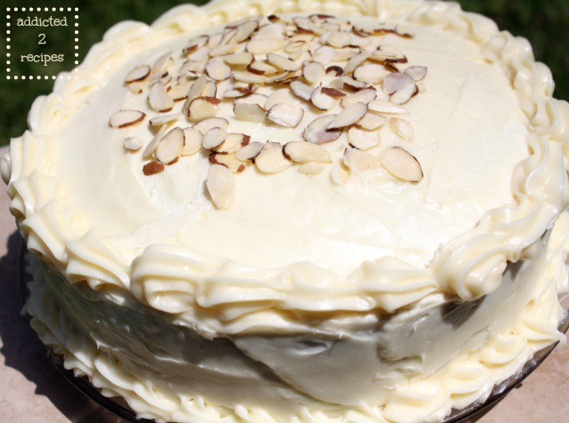 13th bday white almond cake