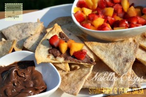 Nutella Crisps with Strawberry and Peach Salsa 2