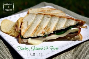 Turkey, Spinach and Brie Panini #HVSandwichSpreads