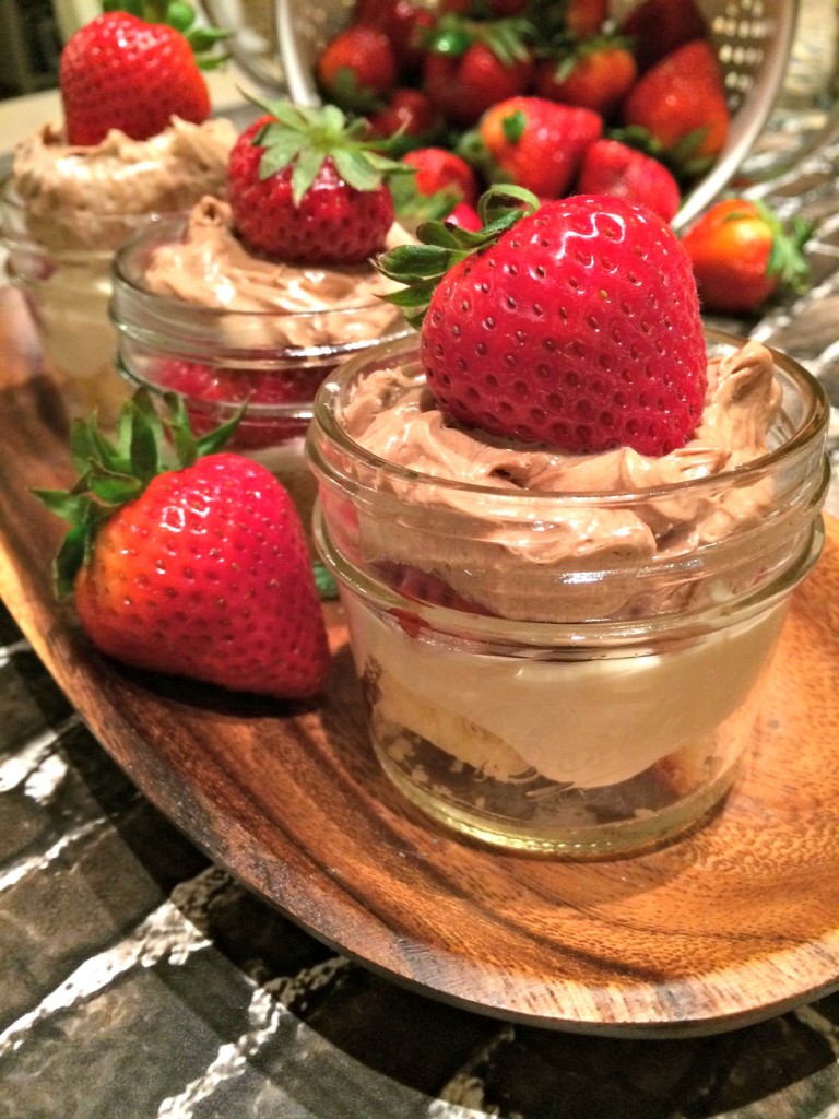 Strawberry and Chocolate Shortcake Trifles 2