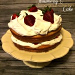 Strawberry and Coconut Cream Cake