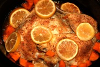 Slow Cooker Lemon Chicken #ReadingFoodie: All Fall Down