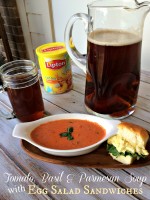 Perfect Pairs: Tomato Basil Parmesan Soup #TeaRifficPairs #Shop