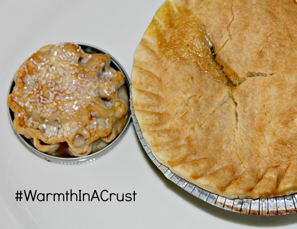Marie Callenders Pot Pie and Apple and Caramel Pie