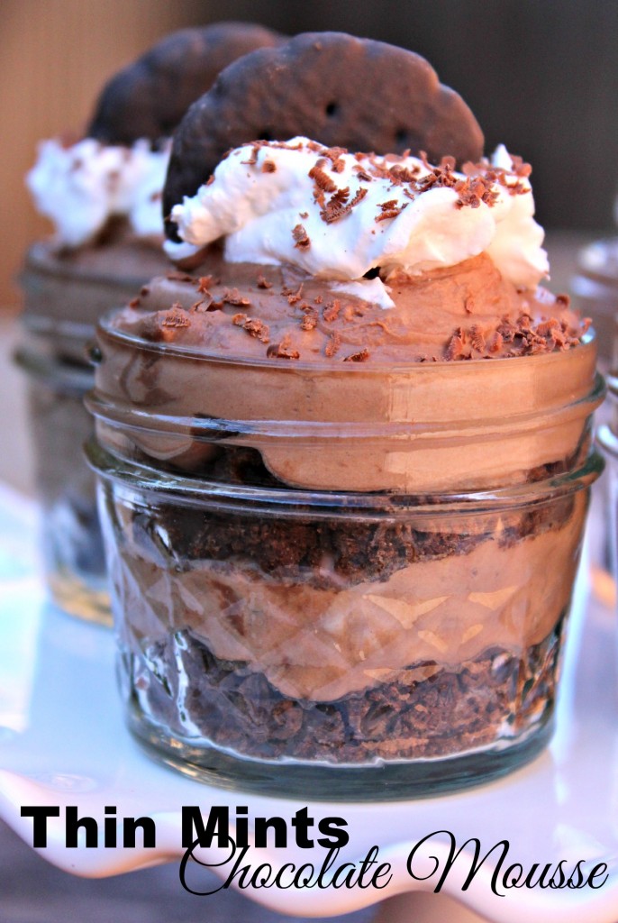 Thin Mints Chocolate Mousse @addicted2recipe