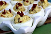 Bacon Ranch Deviled Eggs for Two