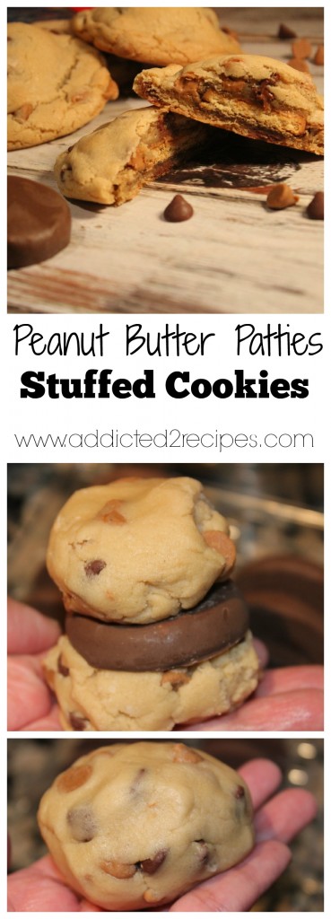 Peanut Butter Patties Stuffed Cookies 