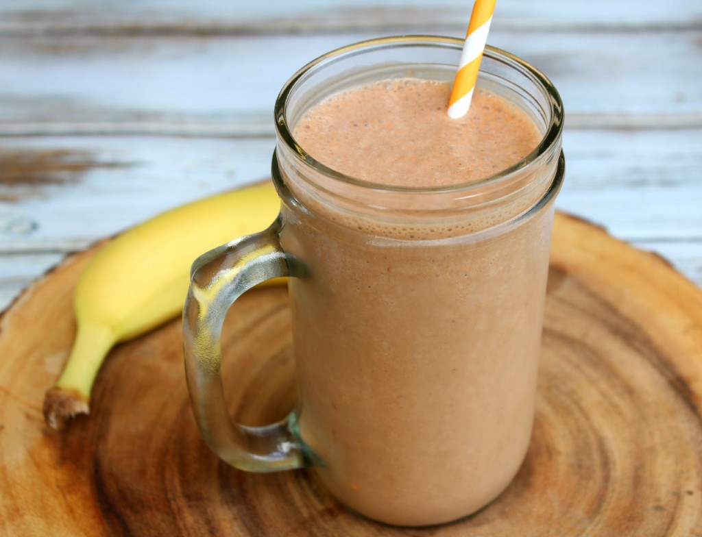 Nutella, Banana & Peanut Butter Smoothie