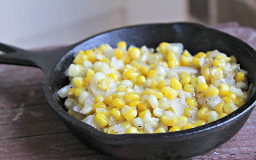 Skillet Sweet Corn for Two