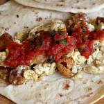 Chicharrones and Egg Breakfast Tacos