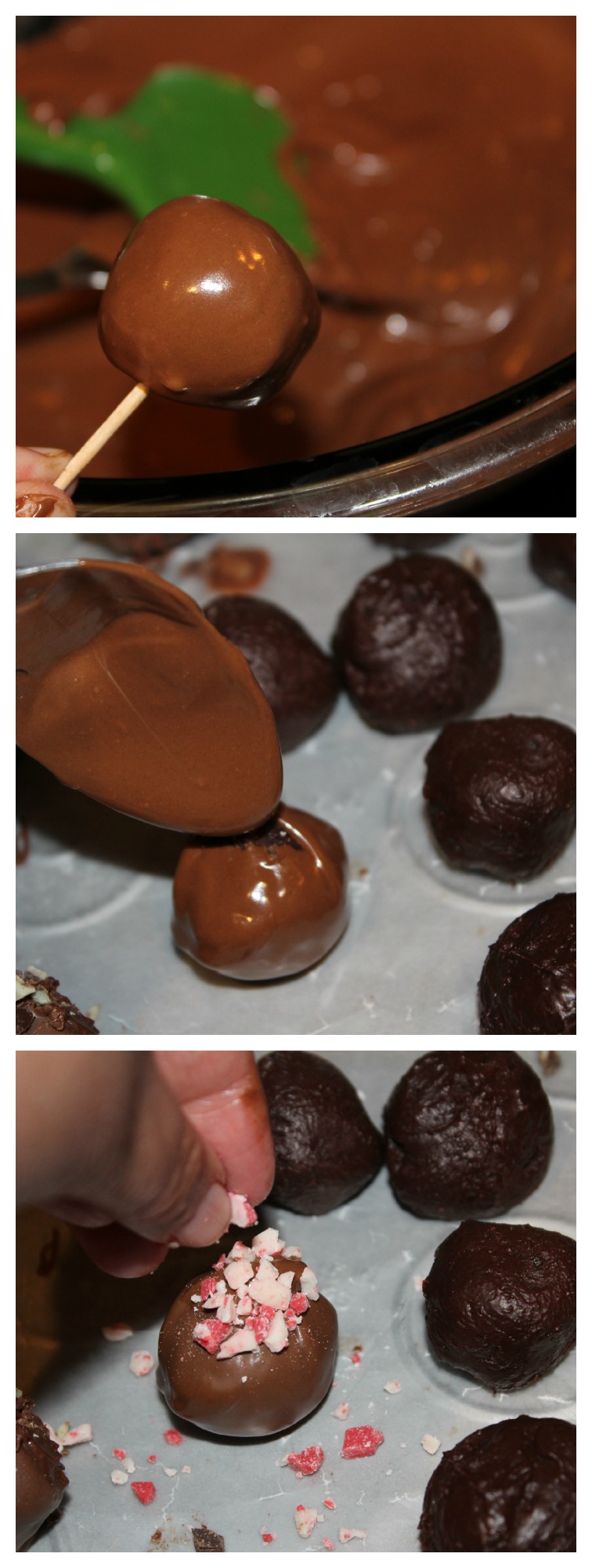 Chocolate Mint Truffles Collage 2