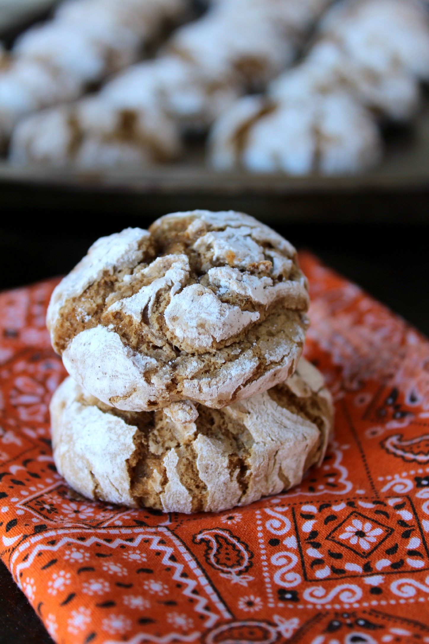 Pumpkin Crinkle Cookies 