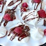Raspberry Chocolate Meringue Cookies