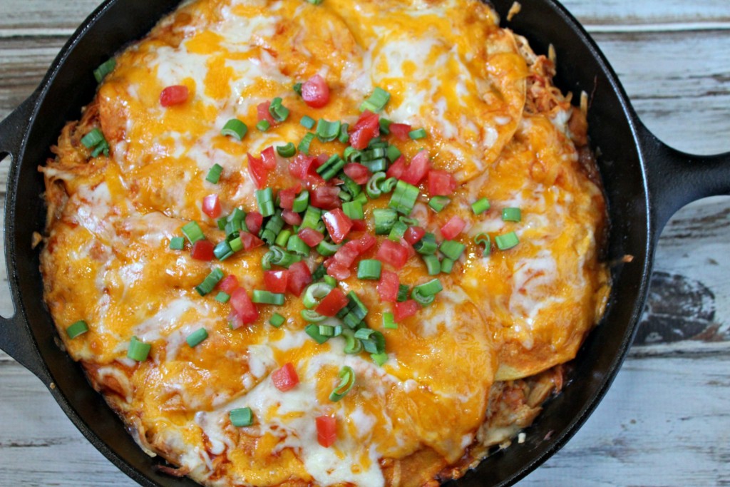 Creamy Chicken Enchilada Stack Casserole YesYouCan addicted to recipes