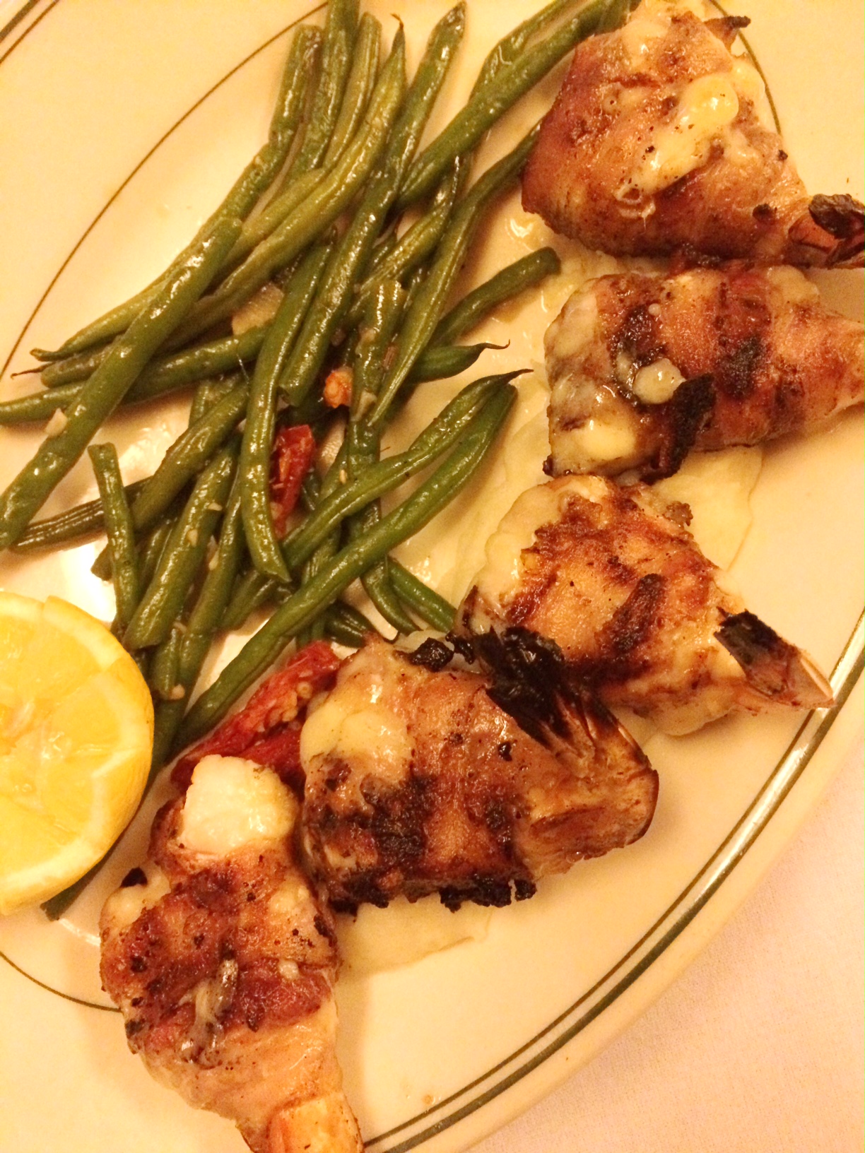 New Orleans Superior Seafood Shrimp Andouille Brochettes