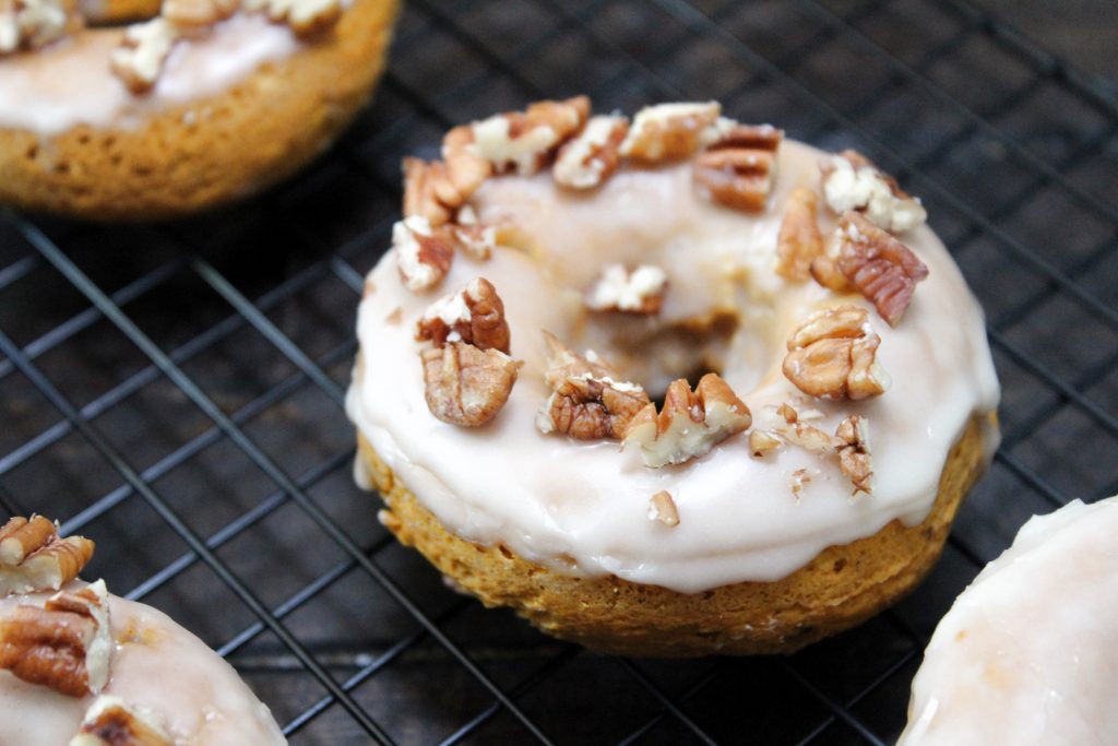 Butter Pecan Pumpkin Donuts addicted to recipes