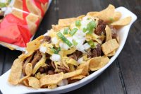 Brisket and Beans Frito Pie