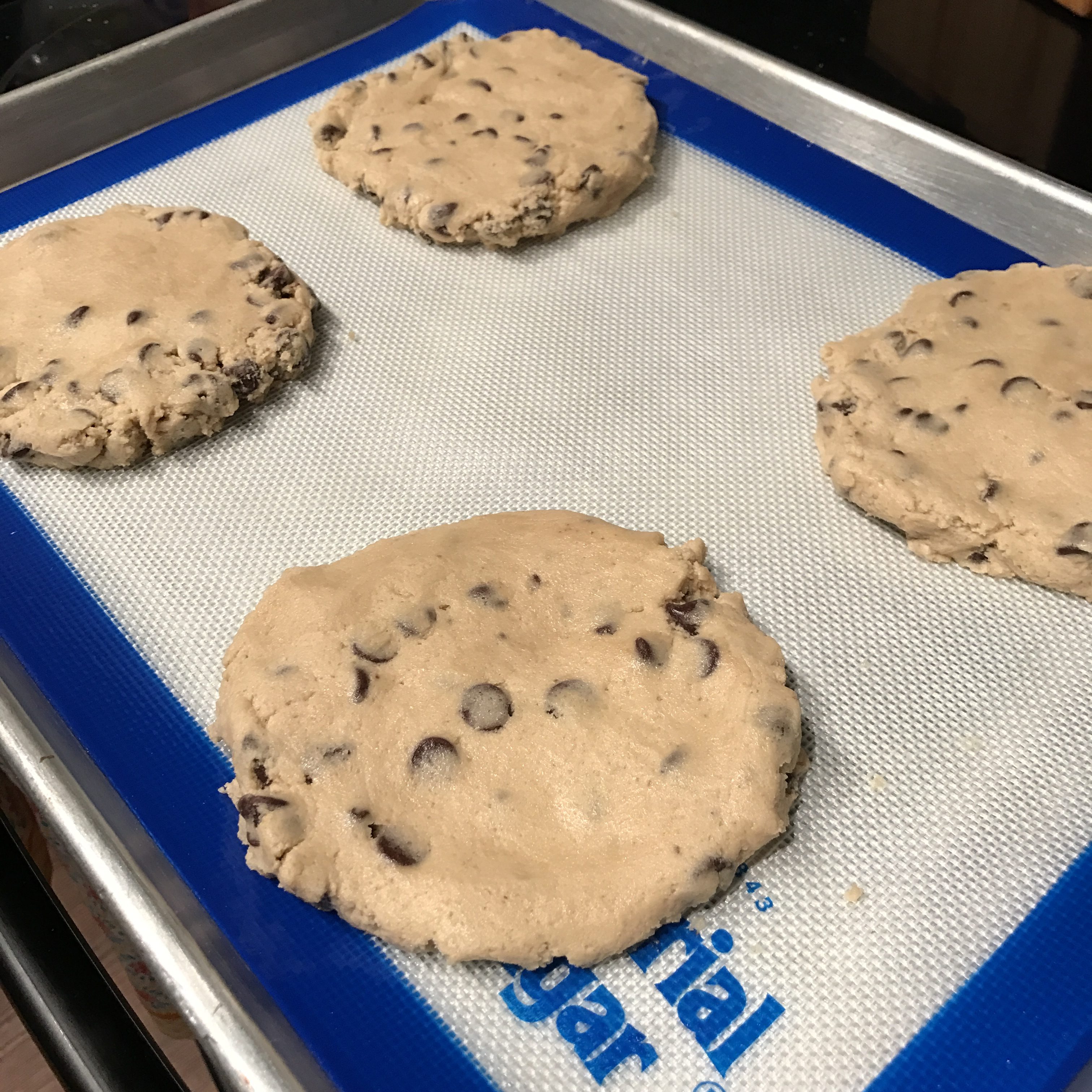 Small Batch Ginormous Chocolate Chip Spider Cookies