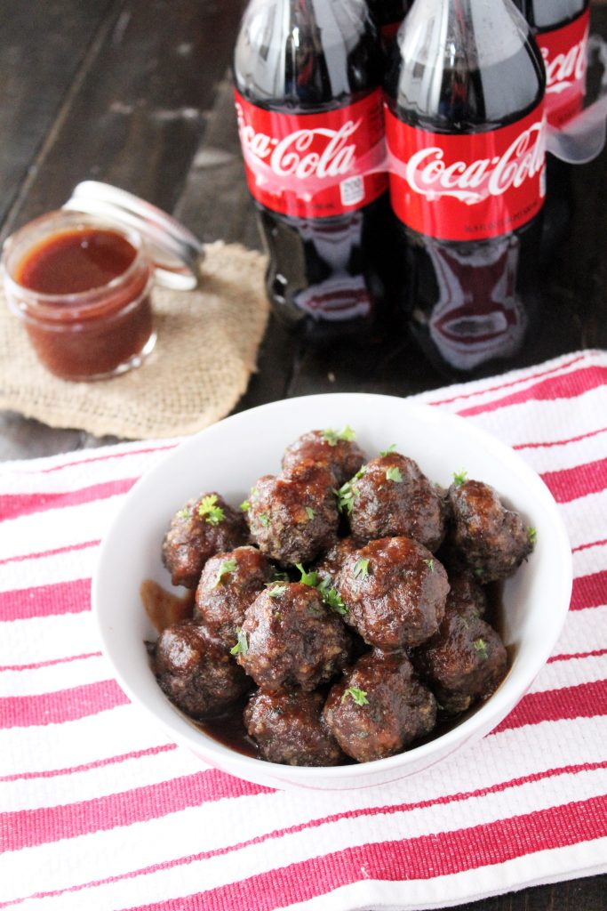Meatballs with Coca Cola BBQ Sauce
