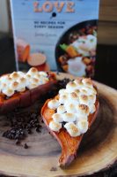 Sweet Potatoes with Chocolate Chips and Marshmallows 